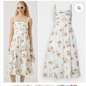 Abercrombie & Fitch Strawberry Print Midi Dress
